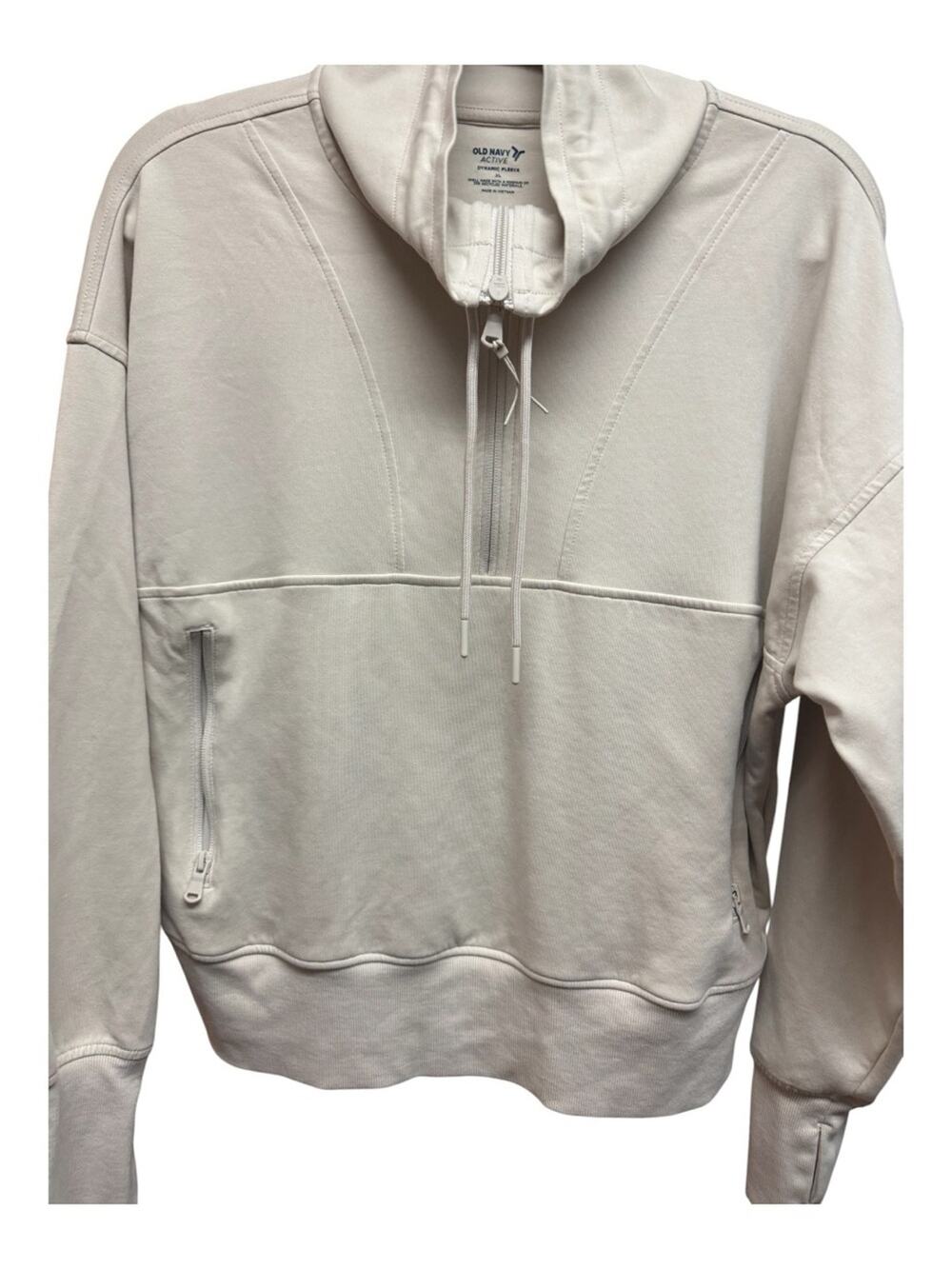 Old Navy Active Dynamic Fleece Half Zip Sweatshirt - Size XL, WISHBONE
